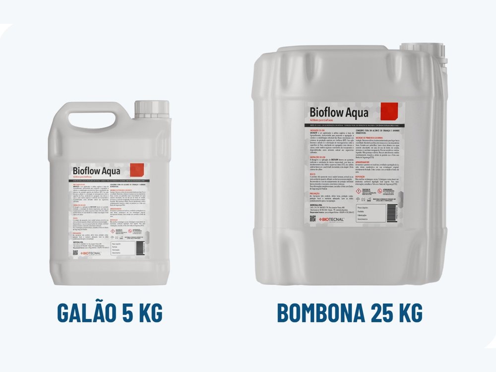 Embalagem do BIOFLOW AQUA da Biotecnal